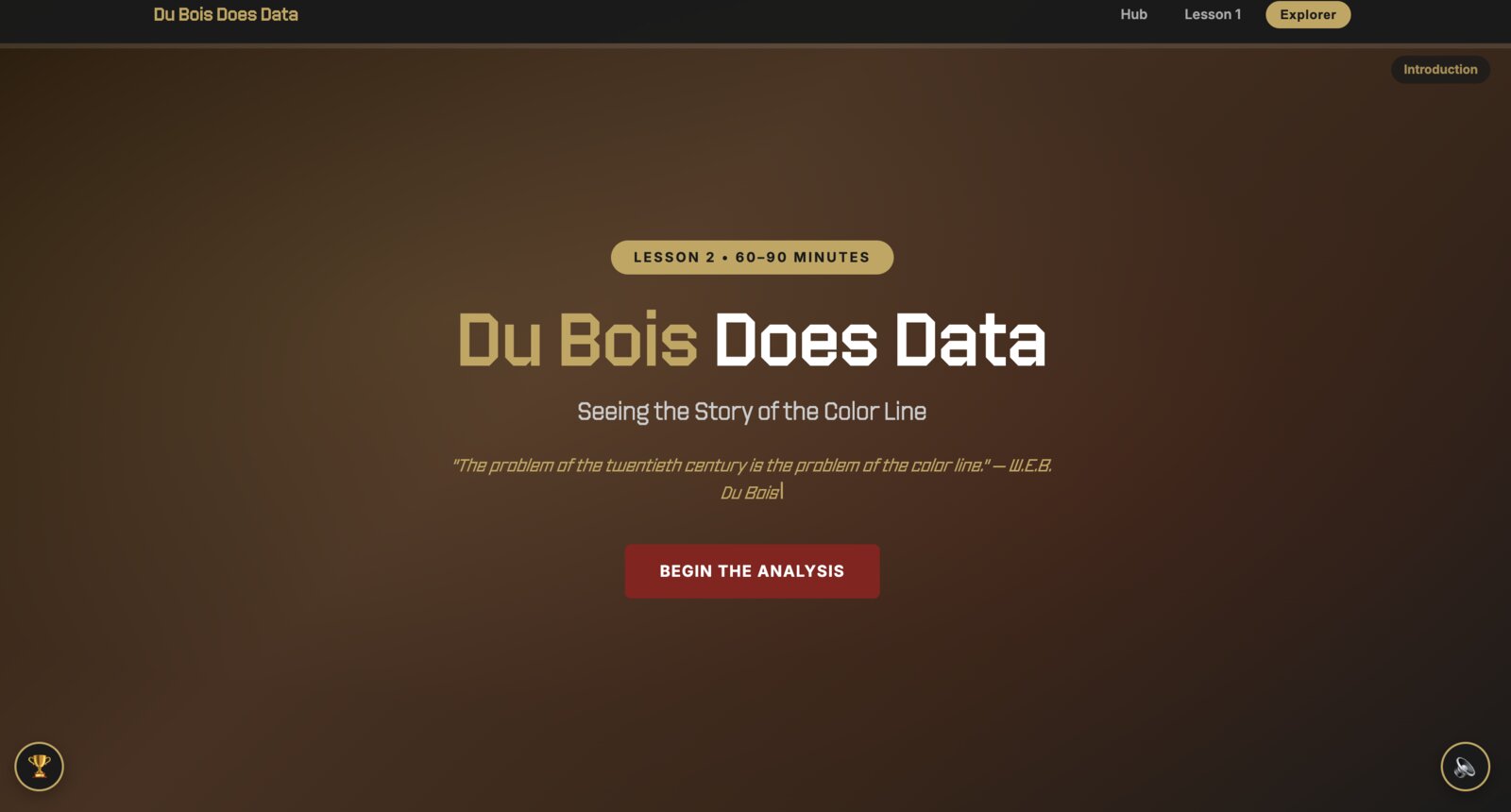 Du Bois Does Data Lesson 2 — Seeing the Story of the Color Line, 60-90 minute interactive curriculum